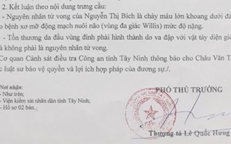 Vụ 'tử vong trong lúc làm việc với tổ liên ngành': Chết do bệnh lý